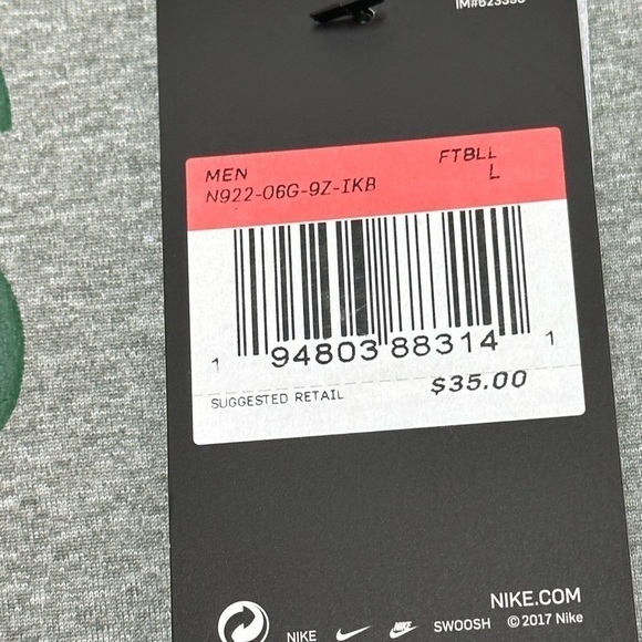 Nike Men's New York Jets Dri-Fit Officially Licensed Heathered Gray T-Shirt - Picture 11 of 12